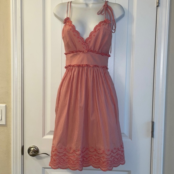 BCBGMaxAzria Dresses & Skirts - BCBGMAXAZRIA candy stripped, sleeveless, summer dress size 6